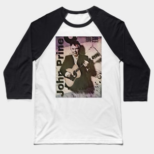 John Prine - Guitar style Baseball T-Shirt